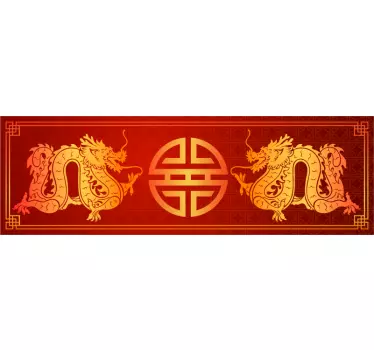 Itämainen pääty seinä tarra - Tenstickers