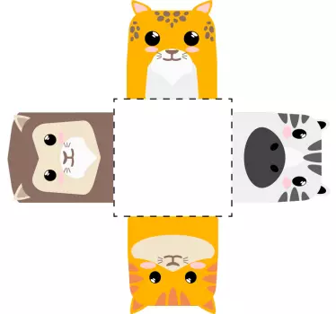 Joukko eläimiä valokytkimen kannen tarra - Tenstickers