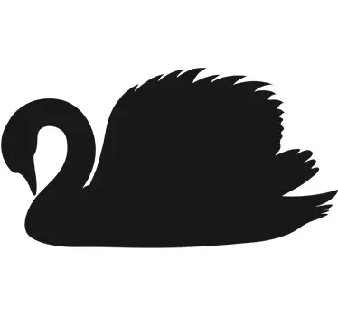 Joutsen siluetti tarra - Tenstickers
