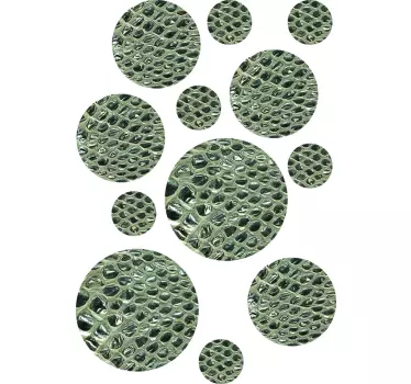 Käärme painettu seinä tarra - Tenstickers