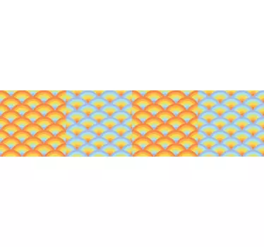 Kaleidoskooppi koristereunus seinätarra - Tenstickers