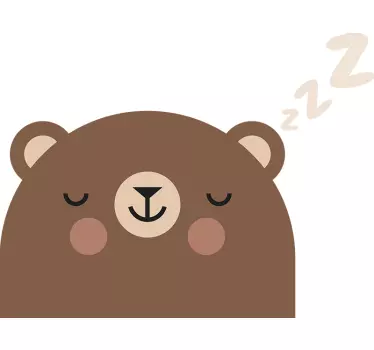 Karhun kotiseinä tarra - Tenstickers