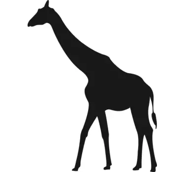 Kirahvi siluetti -taulu tarra - Tenstickers