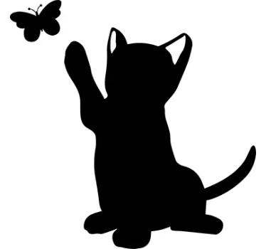 Kissa ja perhonen eläintarra - Tenstickers
