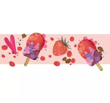 Koristereunus akvarellikuviot - Tenstickers