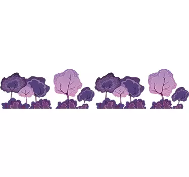 Koristereunus violetit puut - Tenstickers