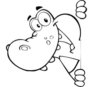 Krokotiili Sisustustarra - Tenstickers