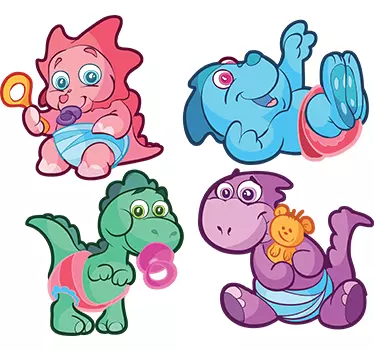 Lasten dinosaurus tarrapakkaus - Tenstickers