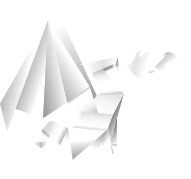 Lasten origami-lohikäärme seinä tarra - Tenstickers