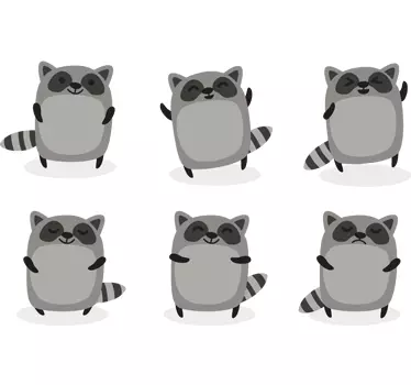 Lasten pesukarhu tarroja - Tenstickers
