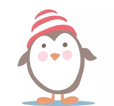 Lasten pingviini sisustustarra - Tenstickers