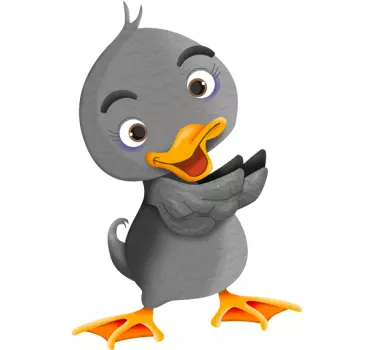 Lasten ruma ankanpoikanen seinä tarra - Tenstickers