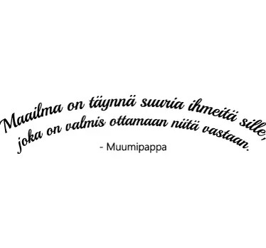 Lastenhuoneen sisustustarra muumi - Tenstickers