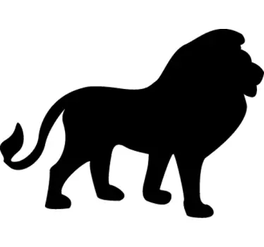 Leijona siluetti seinä tarra - Tenstickers