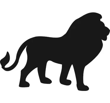 Leijona siluetti -taulu tarra - Tenstickers