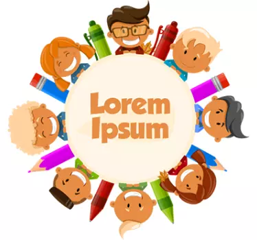 Lorem ipsum ympyrä opetustarra - Tenstickers