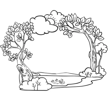 Luonnollinen näkymä tarra - Tenstickers