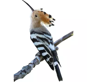 Monikulmainen puusepän lintu tarra - Tenstickers