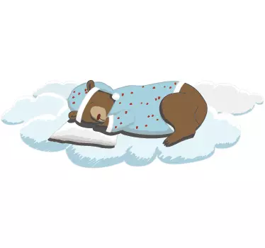 Nukkuva karhu seinä tarra - Tenstickers