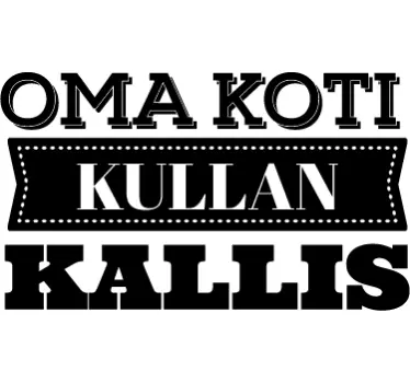 Oma Koti Kullan Kallis Sisustustarra - Tenstickers