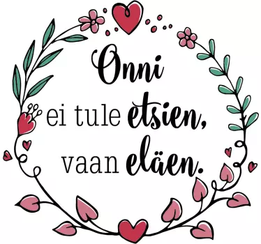 Onnen tekstitarra - Tenstickers
