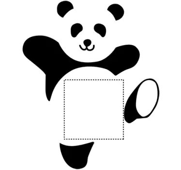 Pandan valokytkimen tarra - Tenstickers