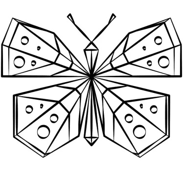 Perhonen sisustustarra - Tenstickers