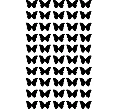 Perhoset sisustustarra - Tenstickers