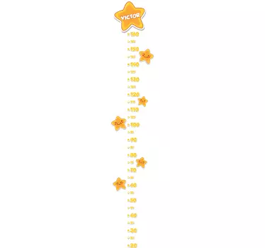 Personoitava pituusmittatarra tähdet - Tenstickers