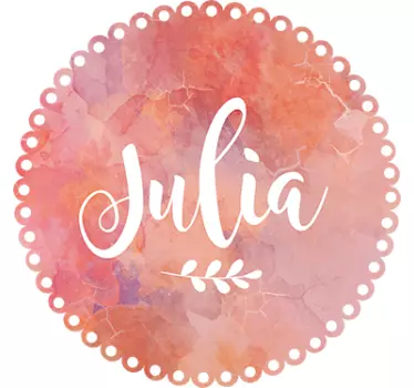 Oma nimi marmori kuvitus seinätarra - Tenstickers