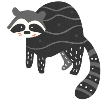 Pesukarhu kuva tarra - Tenstickers