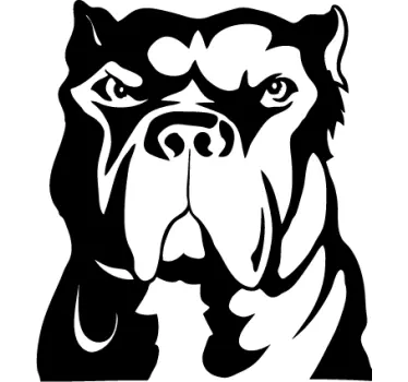 Pitbull-koiran seinä tarra - Tenstickers