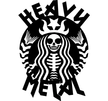 Raskasmetalliajoneuvoa tarra - Tenstickers