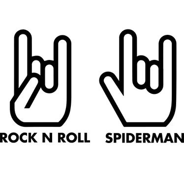 Rock & Spiderman Sisustustarra - Tenstickers