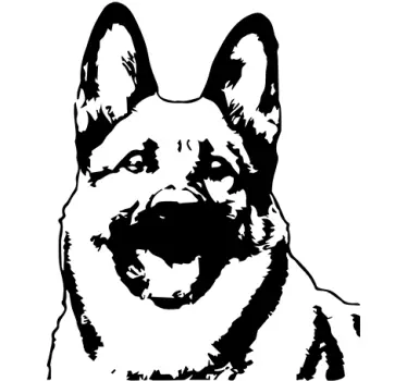 Saksalainen shepard-tarra - Tenstickers