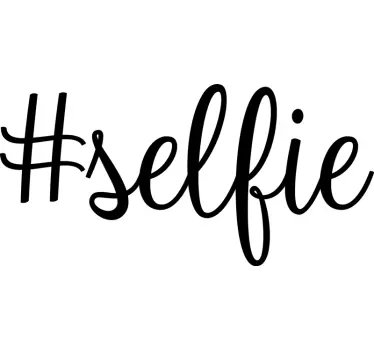 # selfie peiliseinä tarra - Tenstickers