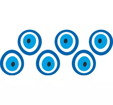 Sininen talismaani seinätarra - Tenstickers