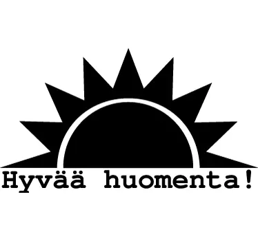 Sisustustarra Hyvää huomenta - Tenstickers