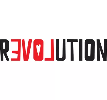Sisustustarra Love Revolution - Tenstickers