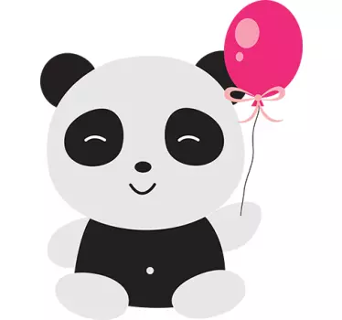 Söpö pandan seinä tarra - Tenstickers