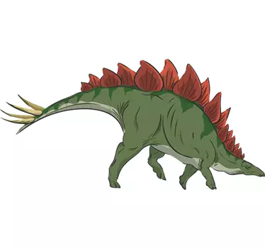Stegosaurus dinosaurus tarra - Tenstickers