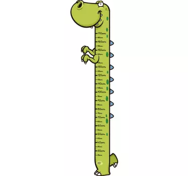 T- rex korkeuskartta seinä tarra - Tenstickers