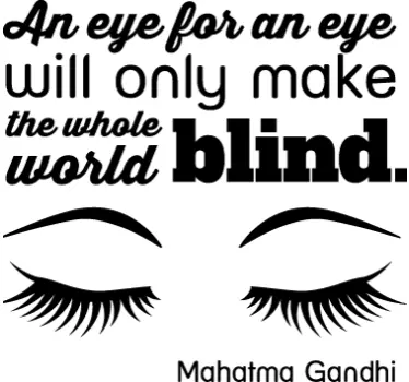 Tekstitarra Eye for an eye - Tenstickers