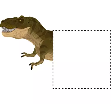 Triceratops dinosaurus kytkin tarra - Tenstickers