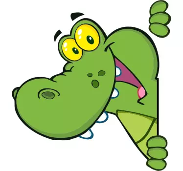 Värillinen Krokotiili Sisustustarra - Tenstickers