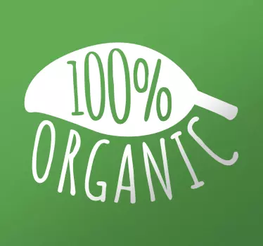 100% luonnollinen lehti seinäkoriste - Tenstickers