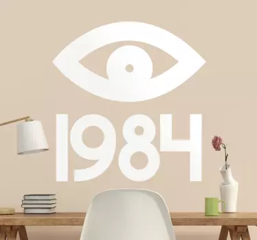 1984 silmä- tai wellwell-tarra - Tenstickers
