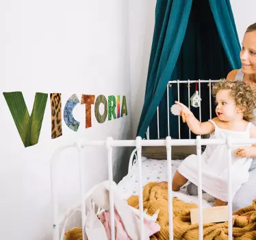 Personoitava viidakkoaiheinen nimitarra - Tenstickers