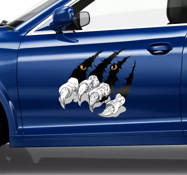 Tiikerin kynnet auton ikkunan tarra - Tenstickers