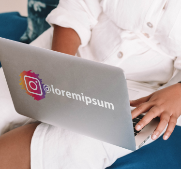 Instagram sosiaalisen median logo Kyltti tarrat - Tenstickers